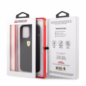 Ferrari FESSIHMP13LBK iPhone 13 Pro / 13 6.1 kietasis dėklas silikoninis MagSafe, juodas