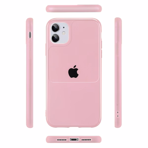 TEL PROTECT lango dėklas telefonui Iphone 12 Mini rožinis