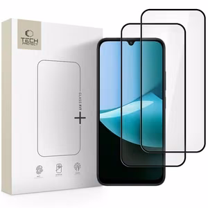 LCD apsauginis stikliukas Tech-Protect Glass Fit+ 2-Pack Xiaomi Redmi 15C 4G/5G/Poco C85 4G/5G juodas