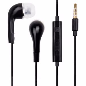 Проводные наушники Samsung EHS64AVFBE Mini Jack 3.5 мм стерео Hi-Fi (замена упаковки) - чёрные