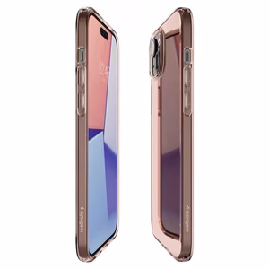 Spigen Crystal Flex чехол для iPhone 15 Plus - розовый/прозрачный