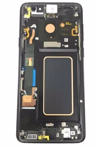 Ekranas Samsung G965F S9 Plus su lietimui jautriu stikliuku ir rėmeliu Black originalus (service pack)