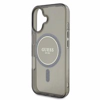 Guess IML Blizgantis ratas MagSafe dėklas iPhone 16 - juodas