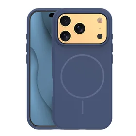Silicone Thin Mag case for iPhone 17 Pro Max 6,9" dark blue