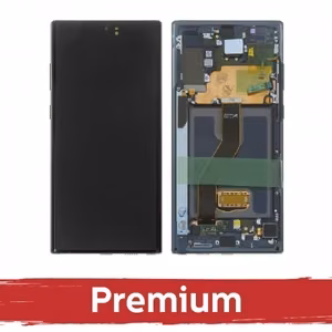 LCD Display Compatible With Samsung N975 Note 10 Plus with Frame / Aura Black / OEM