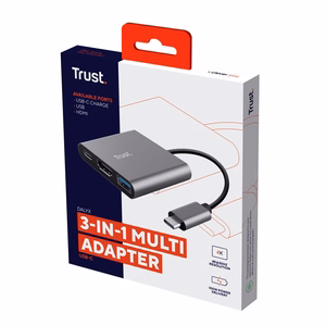 Trust Dalyx USB 3.2 Gen 1 (3.1 Gen 1) Type-C aliuminis, juodas