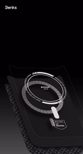 "Benks Magnetic Armor Pro Armor Grid Kevlar korpusas su metaliniu rėmeliu 600D (Y070), skirtas "Iphone 17 Pro Max", juodos spalvos