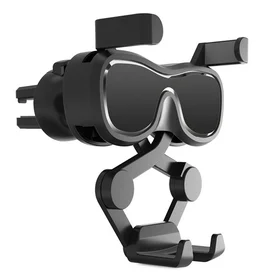 Gravity išmaniojo telefono automobilinis laikiklis ventiliacijos angai su oro gaivikliu, juodas (YC06)