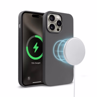 Crong Color Cover Magnetic - iPhone 15 Pro MagSafe dėklas (Titanium)