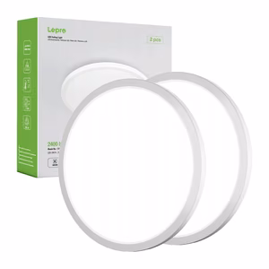 LEPRO 1500038-DW-EU-2 lubinis šviestuvas, 18W, 1800 lm, 2 vnt. pakuotė