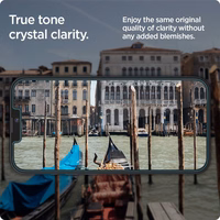 Spigen Glas.tR EZ Fit grūdintas stiklas iPhone 13 / 13 Pro / 14 / 16e – 2 vnt.