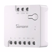 SONOFF MINI-D išmanusis WiFi Matter jungiklis (AC/DC 12-48V, sausas kontaktas)
