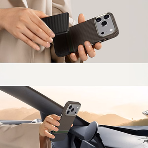 Benks magnetinis Armor Pro Prestige Kevlar 600D dėklas (Y069) Iphone 17 Pro telefonui (su kameros valdymo mygtuku)