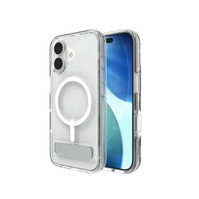 ZAGG Crystal Palace Snap KS MagSafe Dėklas with Stand iPhone 17 - Clear