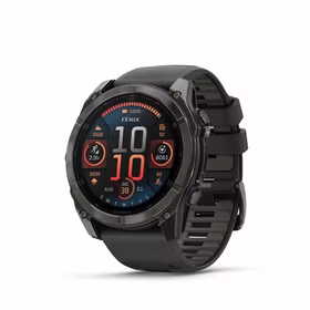 Išmanusis laikrodis Garmin Fenix 8 Sapphire juodas/pilkas