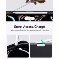 ESR Flip Hybrid deklas iPad Pro 11 5 / 6 / 2024-2025 - Juodas