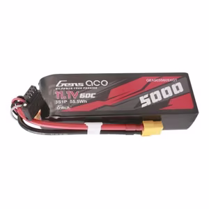 „Gens Ace“ G-Tech 5000 mAh, 11,1 V, 60C, 3S1P LiPo baterija su XT60 jungtimi
