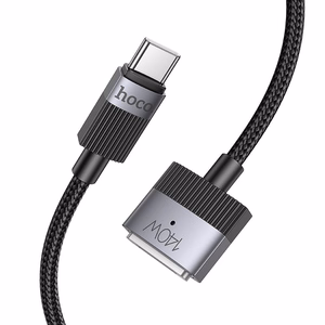 Laidas USB C į Mag3 Hoco 5A 140W magnetinis 1,8 m U141 juodas