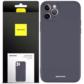 Spacecase silikoninis dėklas iPhone 11 Pro Max juodas
