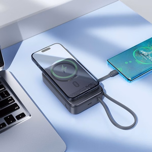 Išorinė baterija Power Bank Hoco Q44A 45W Magnetic 20000mAh juoda