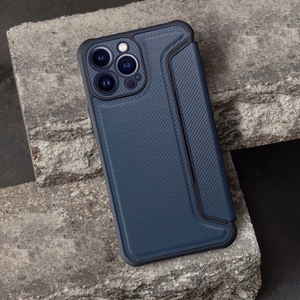 Dėklas telefonui RAZOR Book skirtas IPHONE 17 mėlynas