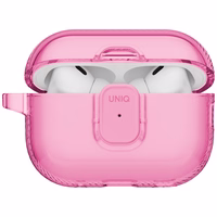 Uniq Glase Pro deklas AirPods Pro 3 Lock deklas - skaidrus rozinis