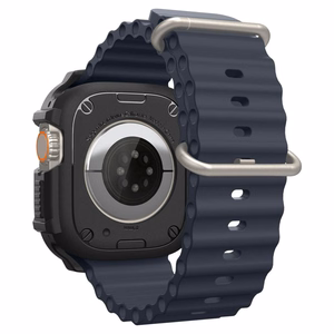 Spigen Rugged Armor dėklas, skirtas Apple Watch Ultra 49 mm, matinis juodas