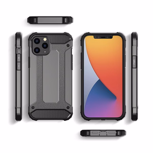 Šarvuotas anglies dėklas telefonui Iphone 17 juodas