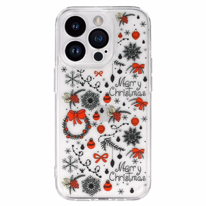 TEL PROTECT Kalėdinis dėklas telefonui Iphone 13 Pro Max Dizainas 5 Skaidrus