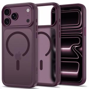 Tech-Protect Magmat MagSafe CC dėklas iPhone 18 Pro Max / 17 Pro Max, matinis bordo