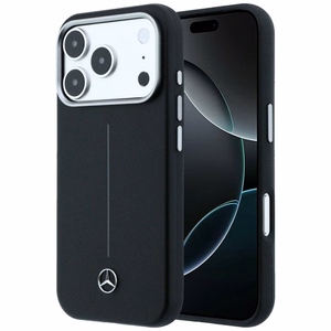 Mercedes odinis Iconic Line MagSafe dėklas iPhone 17 Pro Max - juodas