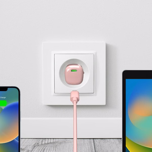 Puro 20W GaN USB-C sieninis įkroviklis - rožinis