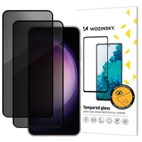 Wozinsky Privacy Glass grudintas stiklas Samsung Galaxy S26 Plus suderinamas su pirstu atspaudu skaitytuvu 2 vnt.