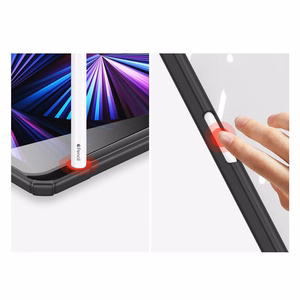Dux Ducis Toby Armored Flip Smart Case для iPad Air 2020/2022 с держателем Apple Pencil Holder Pink