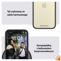 PanzerGlass ClearCase dėklas telefonui iPhone 15 Plus / 14 Plus su Karinė Lygio Sertifikatu - Skaidrus & Juodas