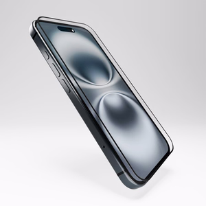 Puro Lankstus Stiklas D3O Hibridinis Stiklas su Juodu Rėmeliu iPhone 16 / iPhone 15 / iPhone 15 Pro