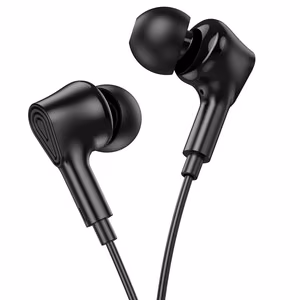 Laidinės ausinės Jack 3,5 mm su mikrofonu M102 juodos