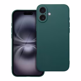 Matinis dėklas telefonui IPHONE 16 Plus - tamsiai žalias