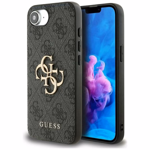 Guess 4G Big Logo dėklas iPhone 16e - Juodas