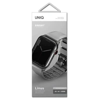 Uniq Linus dirželis Apple Watch 1/2/3/4/5/6/7/8/SE/SE2/Ultra 42/44/45/49mm - pilkas
