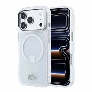 Dėklas Lacoste IML Frosted Petit Pique Metal Logo MagSafe Apple iPhone 18 Pro
