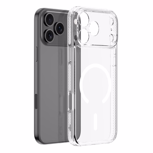 Dux Ducis CLIN MAG Чехол совместимый с MagSafe для iPhone 17 Pro (Open Ring Version) прозрачный