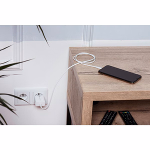 Įkroviklis Forcell + "USB-C (Type-C) to Lightning Cable" (1xUSB-C 3A 20W) baltas