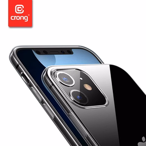 Crong Crystal Slim dėklas, skirtas iPhone 12 / iPhone 12 Pro, skaidrus
