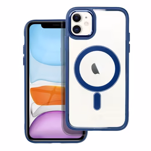 Dėklas telefonui (m) COLOR EDGE MAG COVER, suderinamas su MagSafe skirtas iPhone 11, tamsiai mėlynas (m)