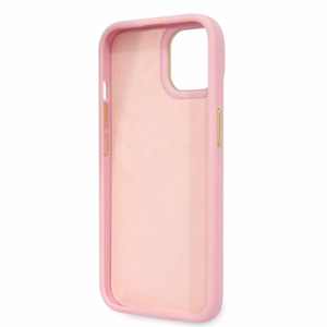 Guess Croco Collection dėklas telefonui iPhone 14 - rožinė