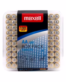 MAXELL šarminė baterija AA LR6 100 vnt. (10x10 vnt.)