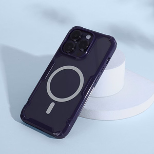 Nillkin Nature Pro magnetinis šarvuotas dėklas su MagSafe telefonui iPhone 15 Pro - baltas