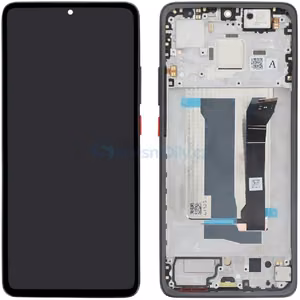 Ekranas Xiaomi Poco X7 Pro 5G su lietimui jautriu stikliuku ir rėmeliu Black (RED power button, Iron Man Edition) originalus (service pack)