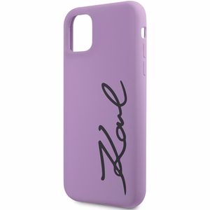 Karl Lagerfeld KLHCN61SKSVGU iPhone 11 / Xr 6.1" фиолетовый/фиолетовый хардкейс Silicone Signature